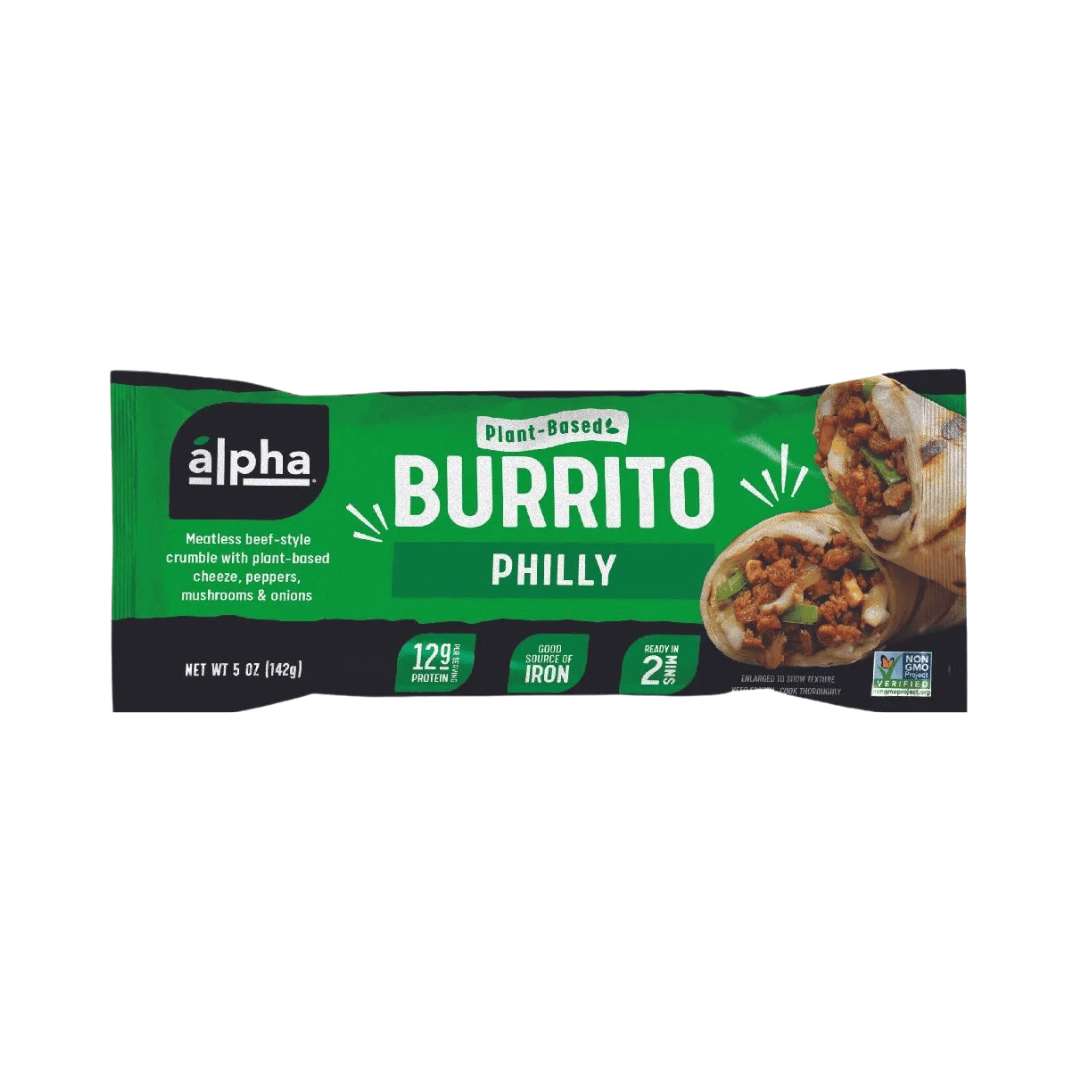 Alpha Foods - Philly Sandwich Burrito, Plant Based, 142g