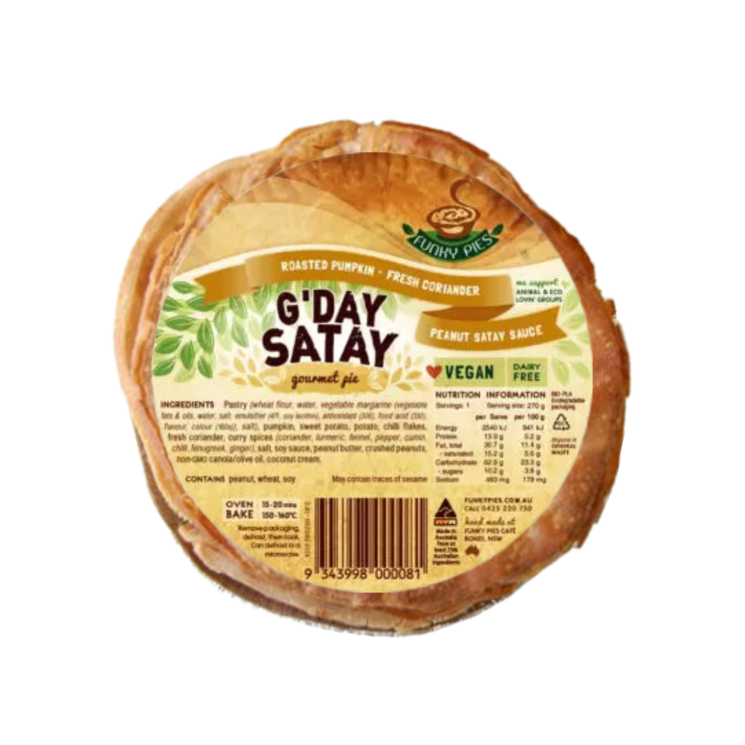 Funky Pies - G'Day Satay 260g