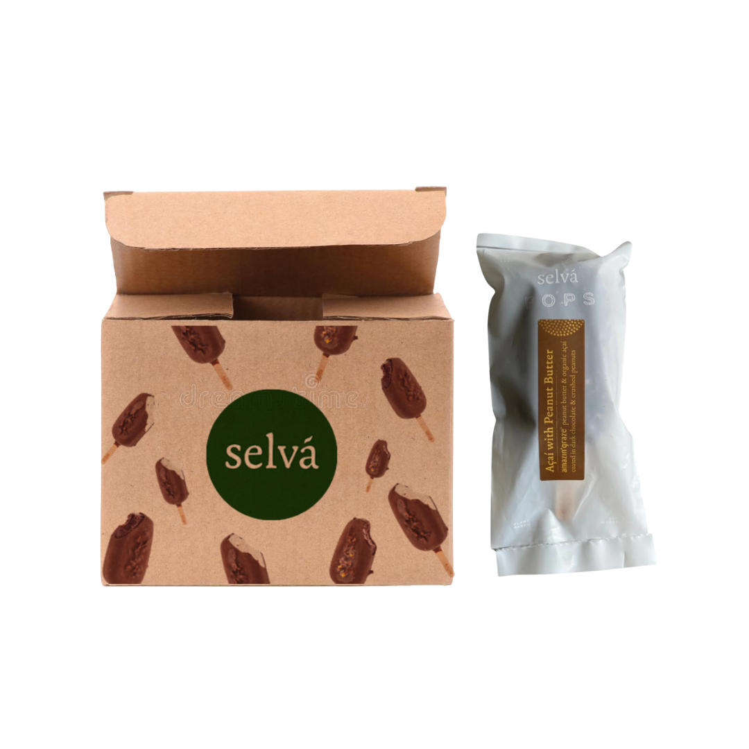 Selva Pops - Acai Peanut Butter (Box of 24) - Everyday Vegan Grocer