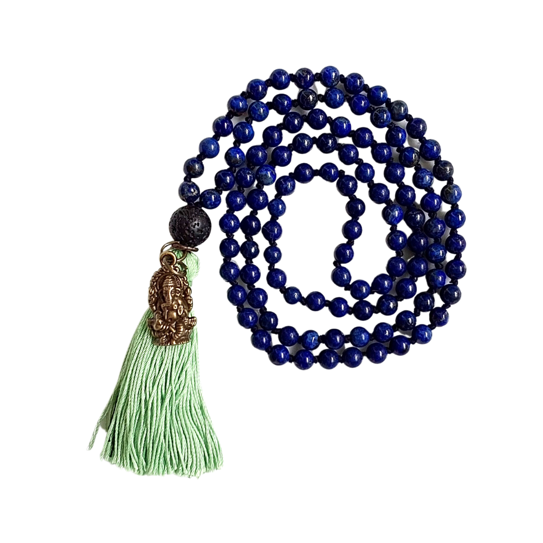 SparrowLarkBeads - Mala Necklace 108 beads, Plain, 6mm bead size