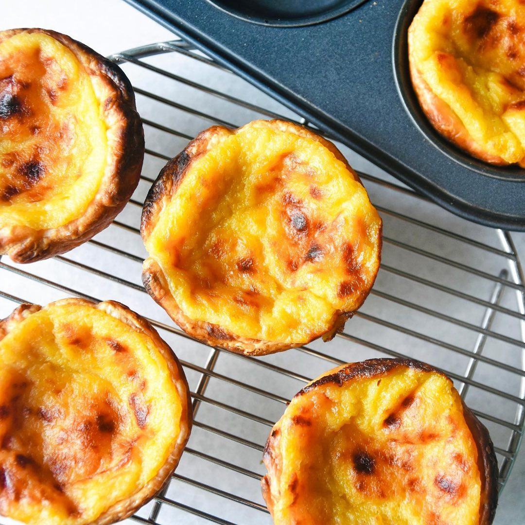 Vegan Portuguese Baked Custard Tarts