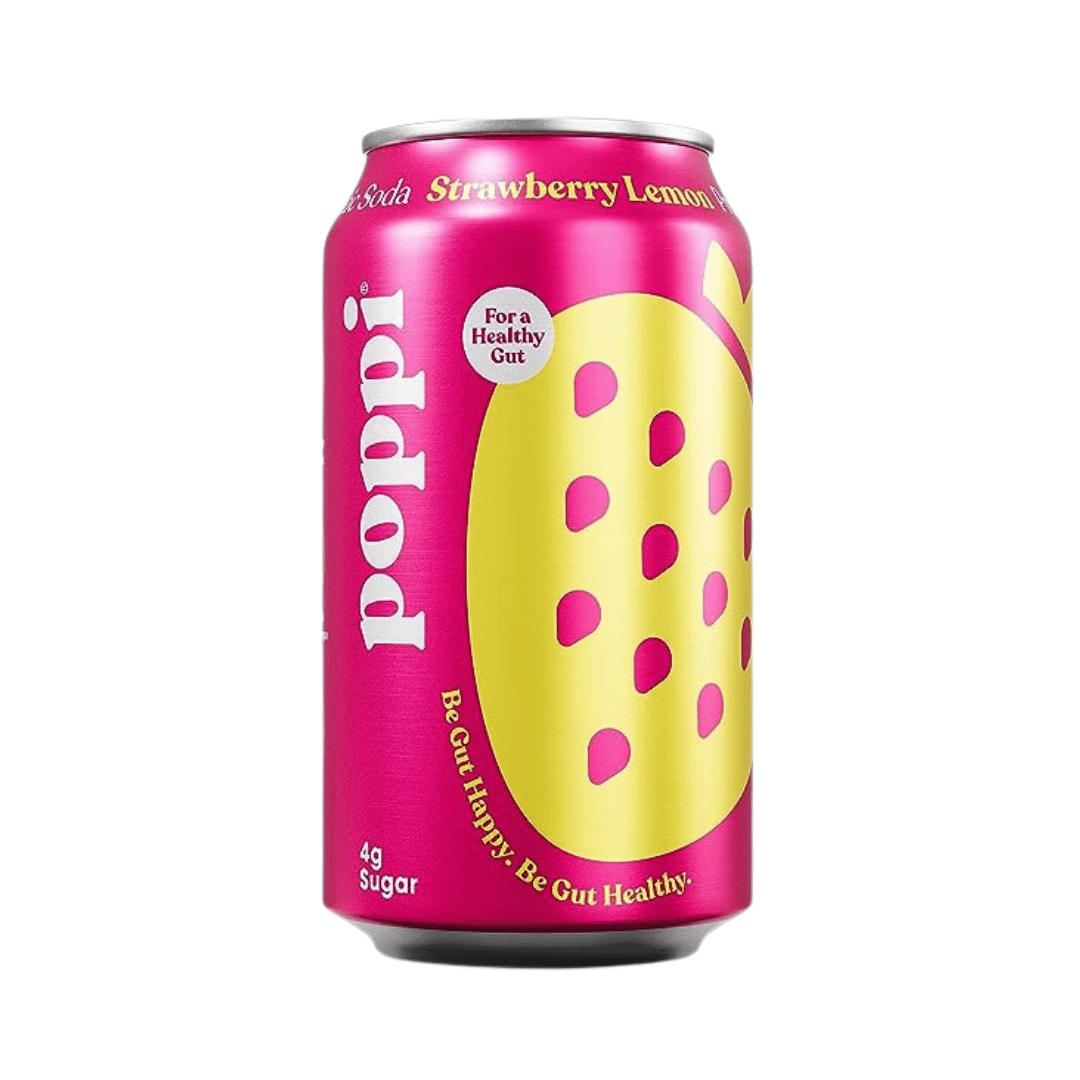 Poppi - Prebiotic Sodas, Strawberry Lemon, 350ml