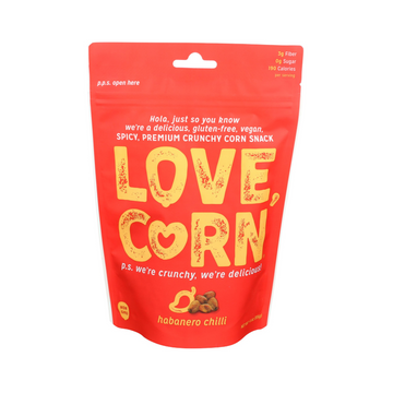Love Corn - Vegan Habanero Chilli Premium Crunchy Corn 115g