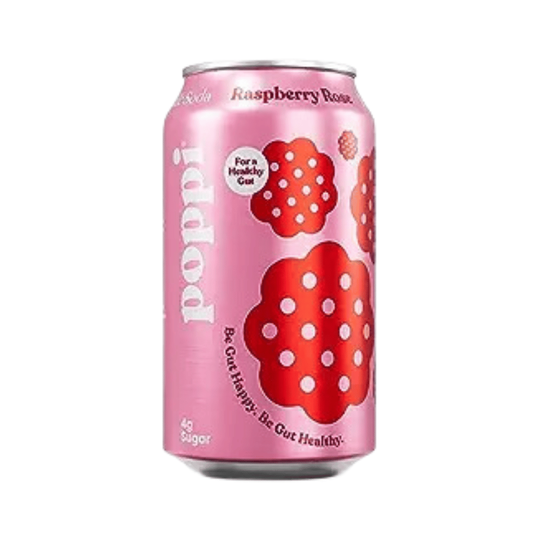 Poppi - Prebiotic Sodas, Raspberry Rose, 350ml