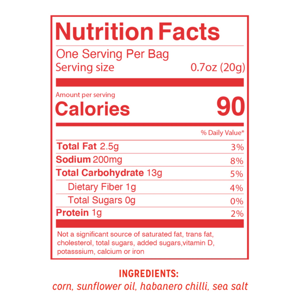 Love Corn - Vegan Habanero Chilli Premium Crunchy Corn 115g