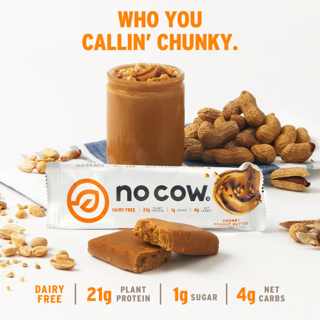 No Cow - Chunky Peanut Butter, 60g