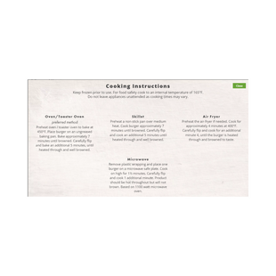 Dr. Praeger's -Veggie Burger, Gluten Free Mushroom Risotto, 283g