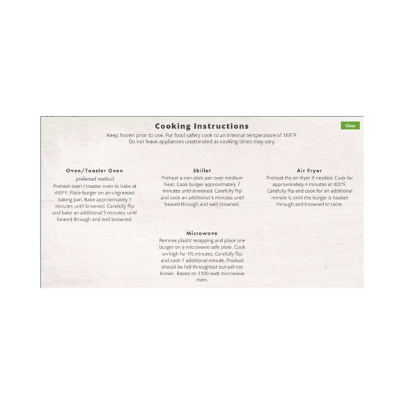 Dr. Praeger's -Veggie Burger, Gluten Free Mushroom Risotto, 283g