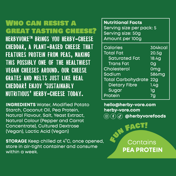 HerbYvore - HerbY-Cheese Cheddar 250g