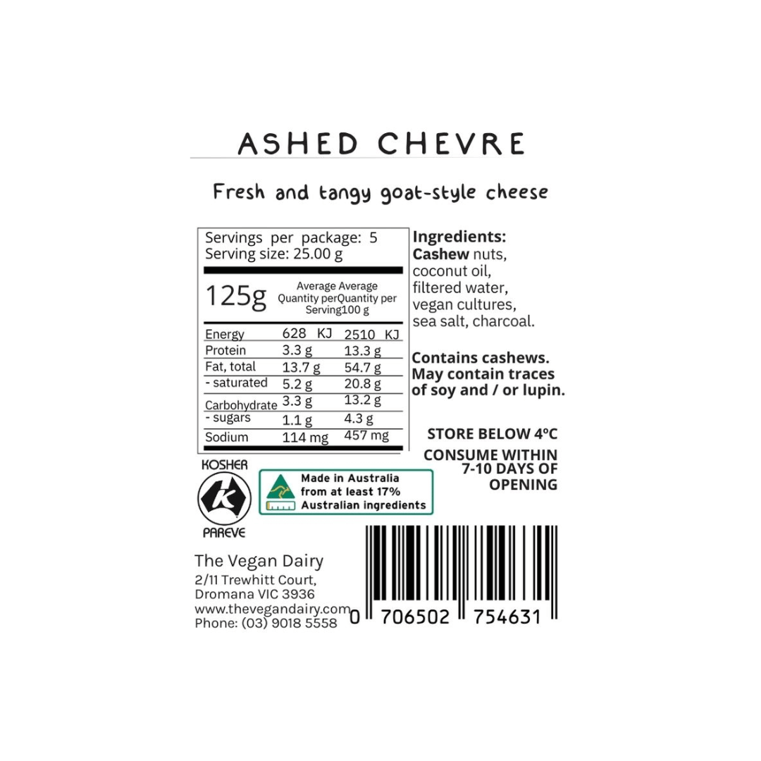 Vegan Dairy - Ashed Chevre 150g