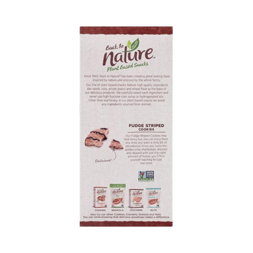 Back to Nature - Fudge Striped Shortbread, 240g - 0