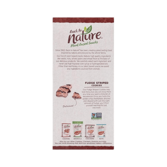 Back to Nature - Fudge Striped Shortbread, 240g