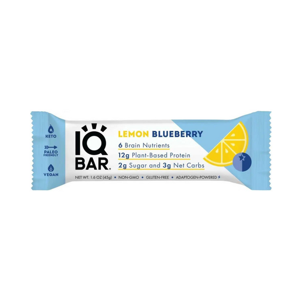 IQBar Keto Plant Protein Bar - Lemon Blueberry 45g