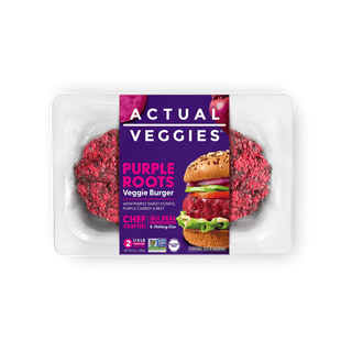 Actual Veggies - Purple Roots Veggie Burger, 3 oz