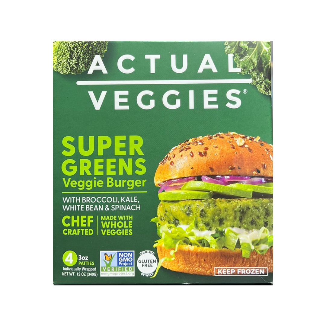 Actual Veggies - Super Greens Veggie Burger, 227g