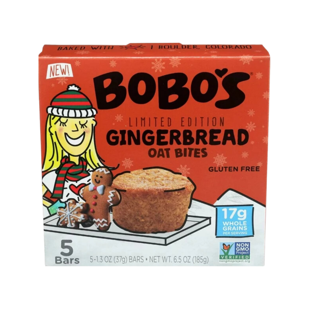 Bobo's - Oat Bites, Gingerbread, 5x1.3oz