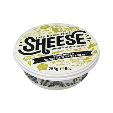 Bute Island Vegan Spring Onion And Cracked Black Pepper Creamy Cheese Spread 255g