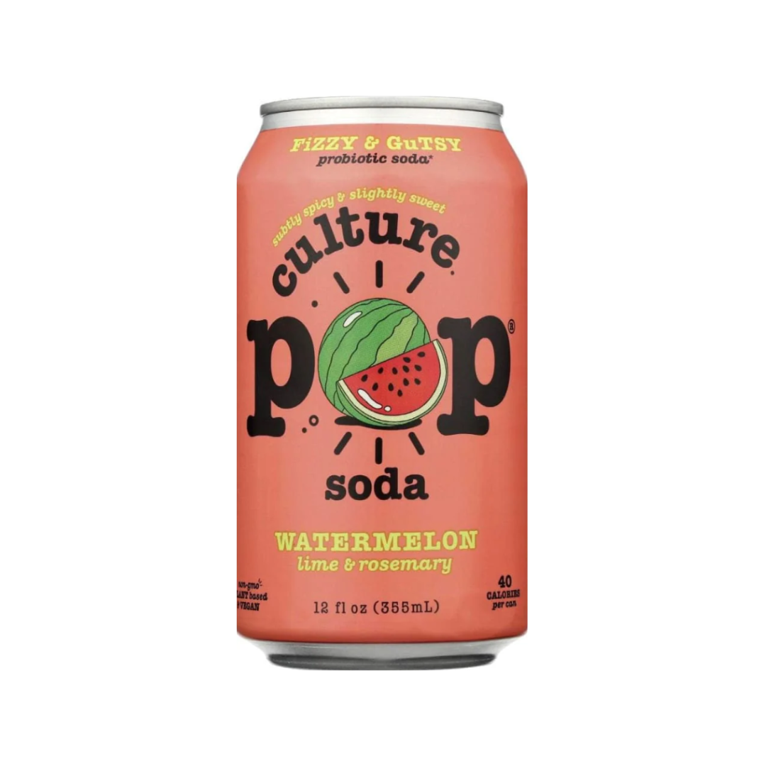 Culture Pop Soda - Probiotic Watermelon Lime and Rosemary, 355ml