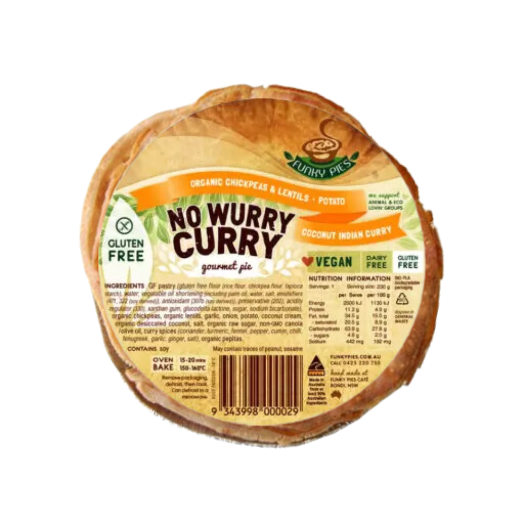 Funky Pies - Gluten Free No Wurry Curry 260g
