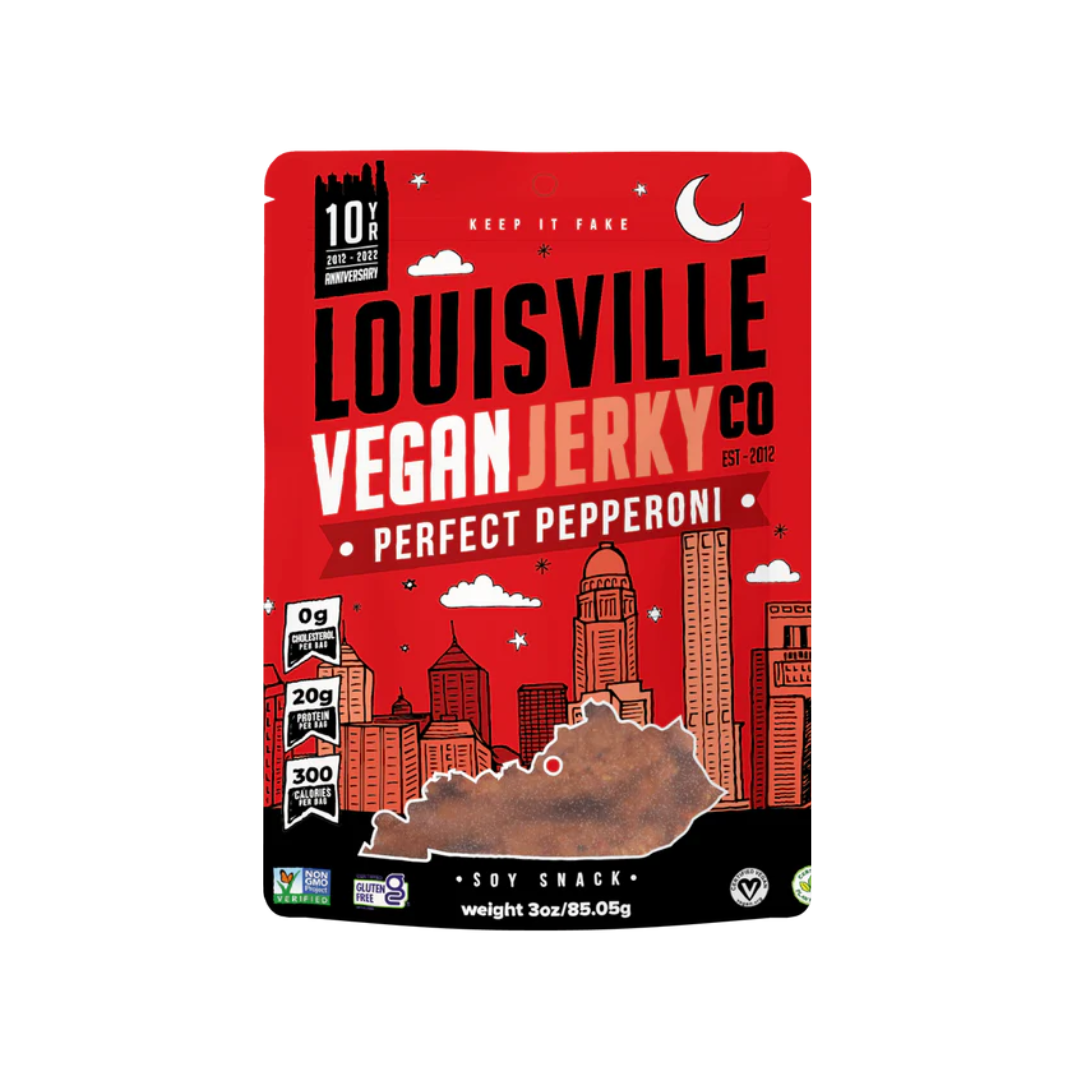 Louisville Vegan Jerky - Perfect Pepperoni, 85.05g