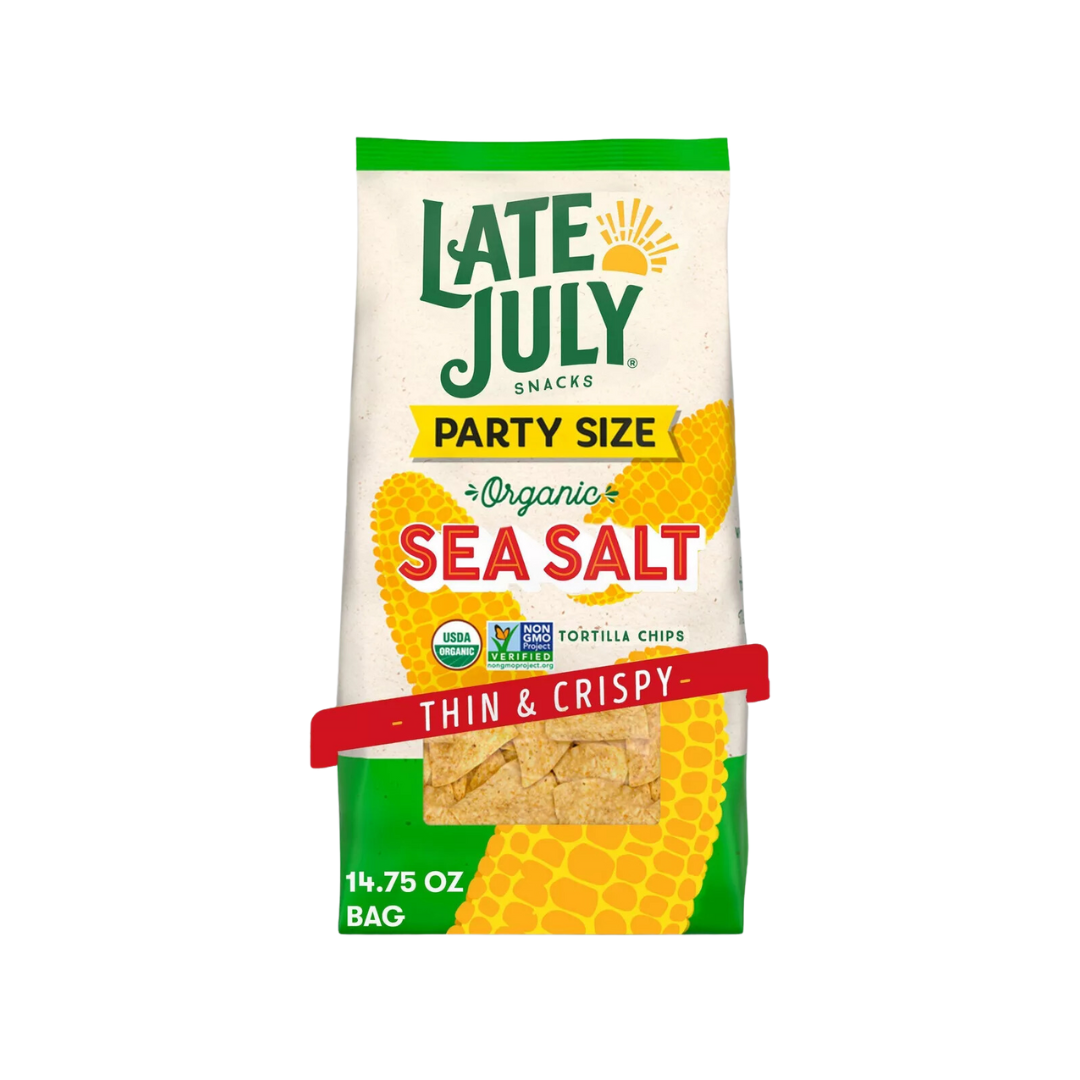 Late July Snacks - Tortilla Chips Sea Salt, Party Pack, 418g-1