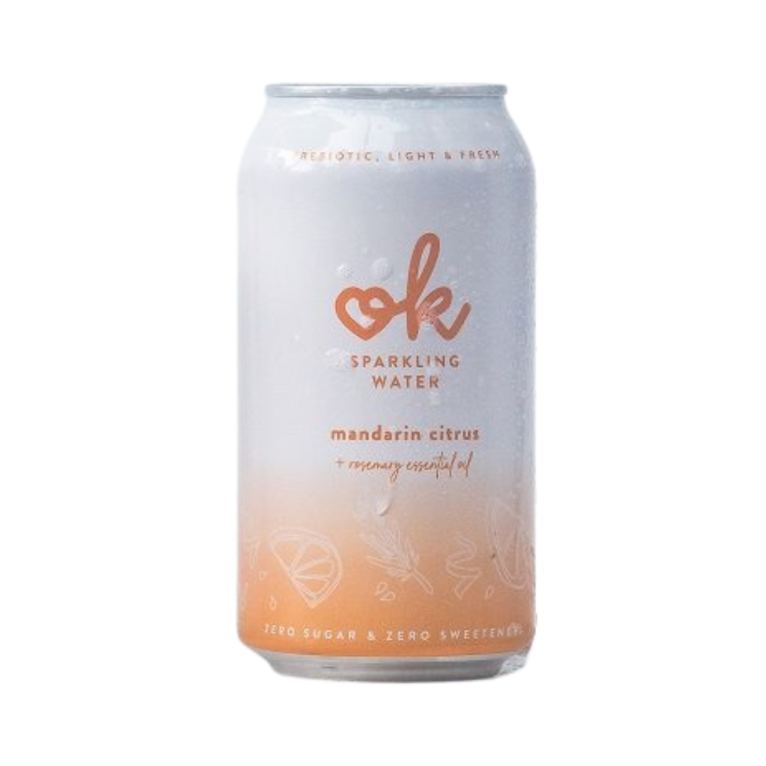 OK Boocha - Prebiotic Sparkling Drink - Mandarin Citrus Rosemary, 375ml