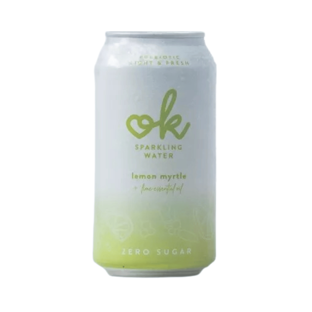 OK Boocha - Prebiotic Sparking Drink - Lemon Myrtle Lime, 375ml