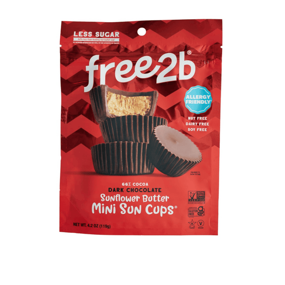 Free2b - Sun Cups Minis Rice Chocolate, 4.2 oz