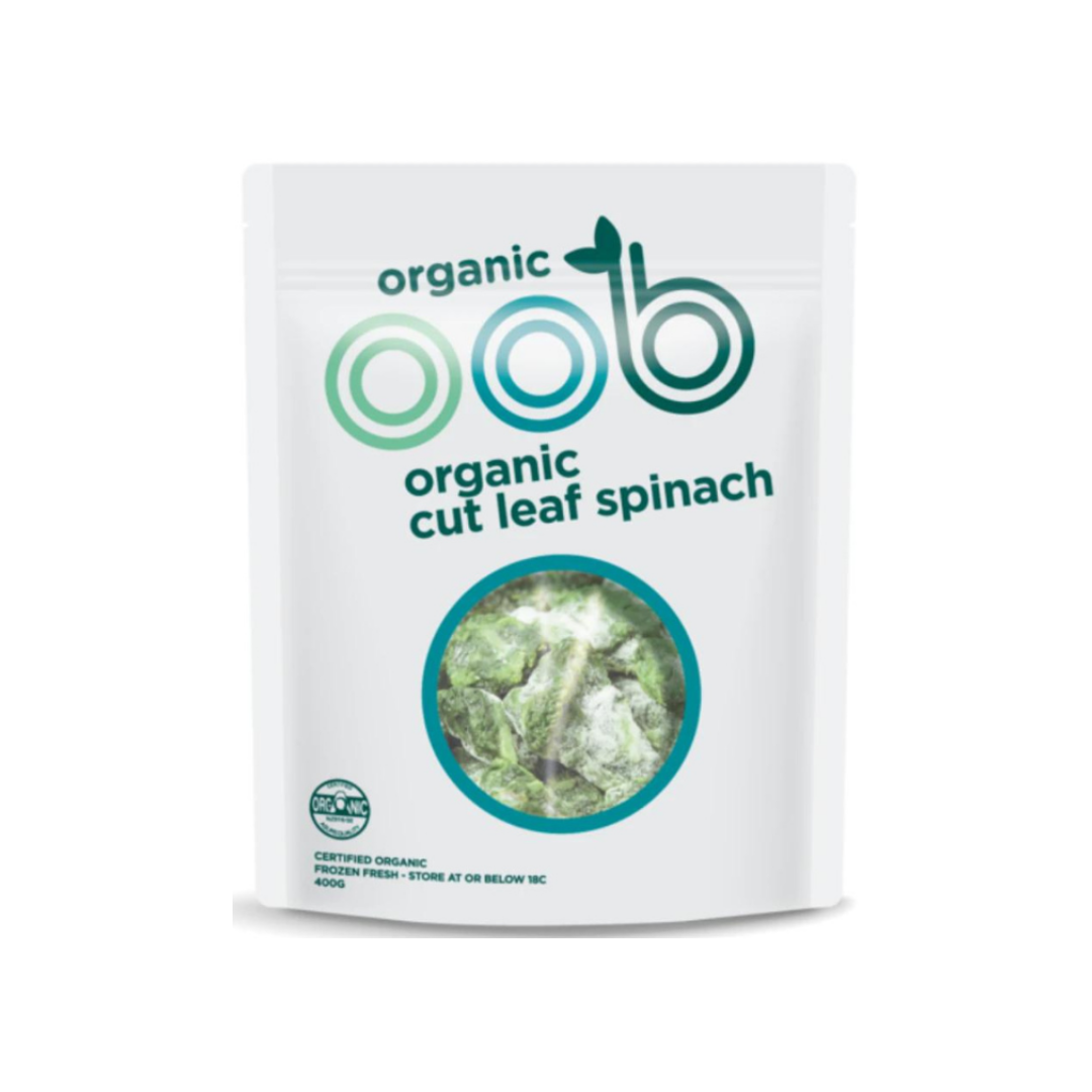 OOB Organic - Frozen Cut Leaf Spinach 400g