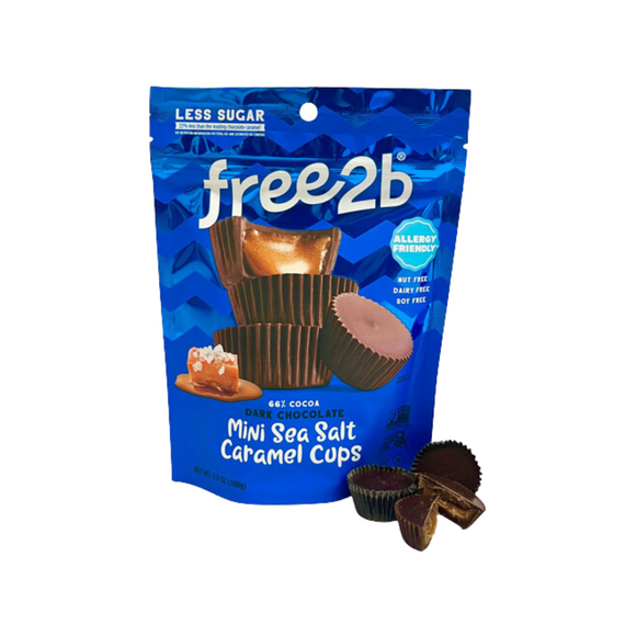 Free2b - Dark Choc Sea Salt Caramel Minis, 3.5 oz