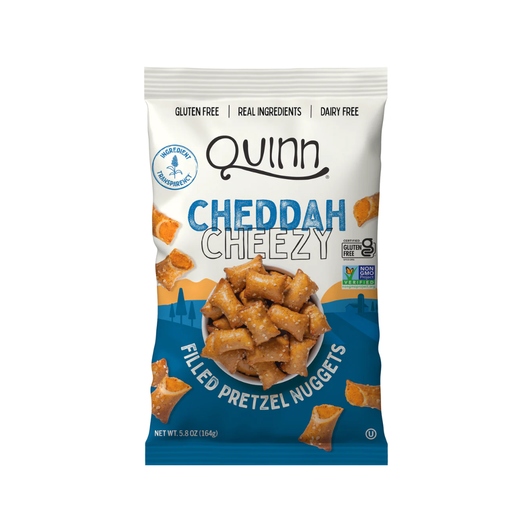 Quinn - Cheddah Chezzy Filled Pretzel Nuggets, 164g