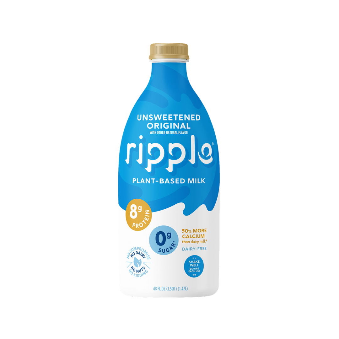 Ripple Foods - Unsweetened Original Plant-Base Milk, 1.42L