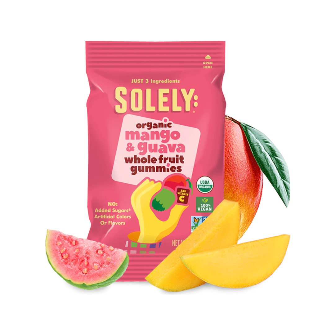 Solely - Mango & Guava Whole Fruit Gummies, 100g