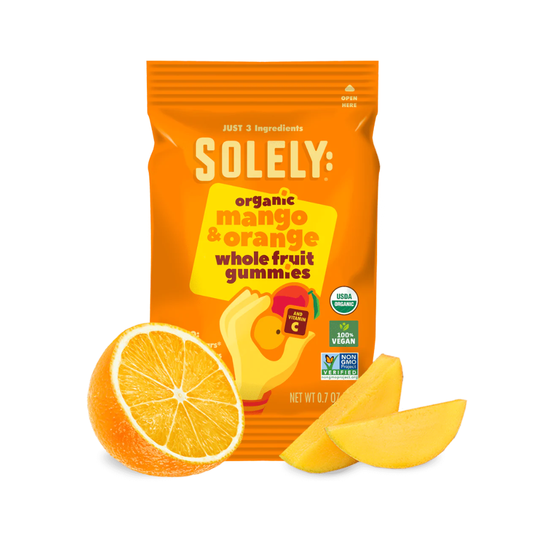 Solely - Mango & Orange Whole Fruit Gummies, 100g