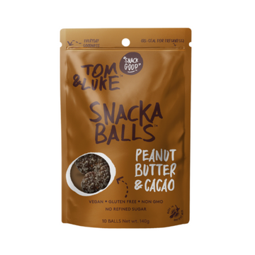 Tom and Luke Snackaball -  Peanut Butter and Cacao, 140g