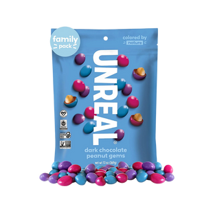 Unreal - Dark Chocolate Peanut Gems (Family Pack), 369g