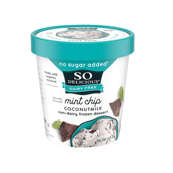So Delicious - Mint Chip Coconut Milk Ice Cream Pint No Sugar Added