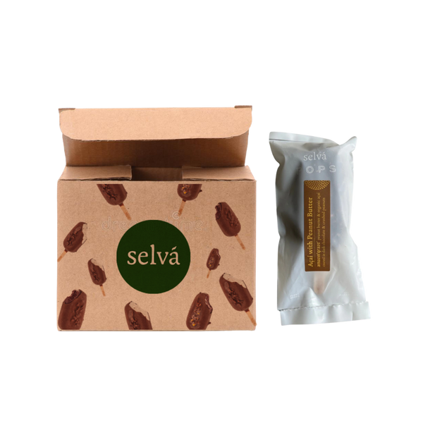 Selva Pops - Acai Peanut Butter (Box of 24) - Everyday Vegan Grocer