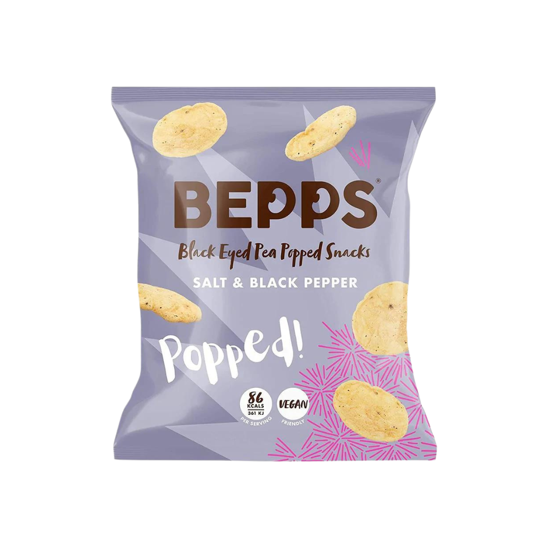 Bepps - Popped Salt & Black Pepper, 20g - Everyday Vegan Grocer