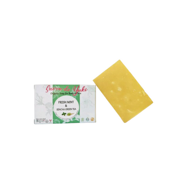 Savon de Yuki - Fresh Mint & Sencha Green Tea, 110g
