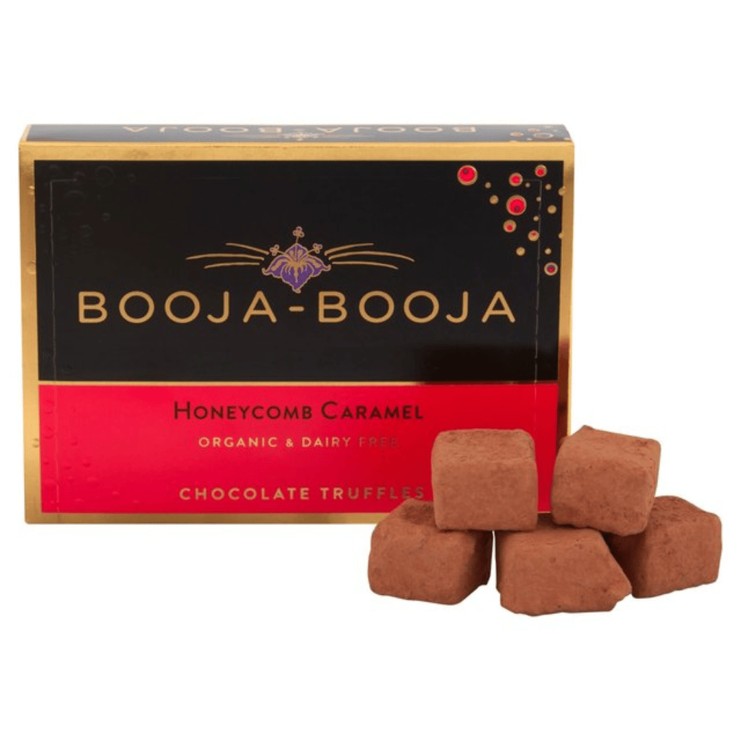 Booja Booja - Honeycomb Caramel Eight Truffle Pack, 92g - Everyday Vegan Grocer