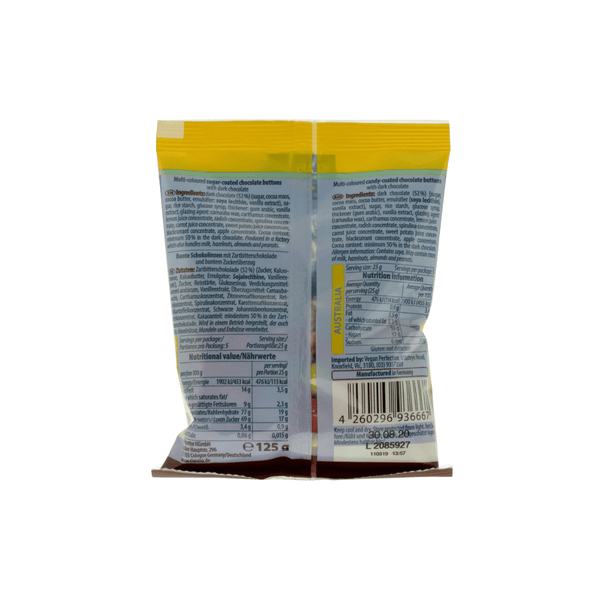 Clarana - Candy Coated Chocolate Buttons (Vegan Smarties) 125g - Everyday Vegan Grocer