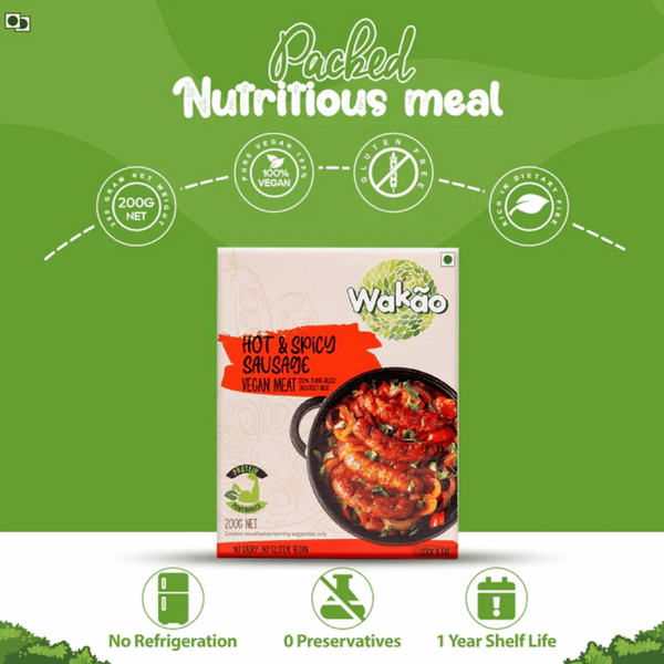 Wakao - Hot & Spicy Sausages 200g