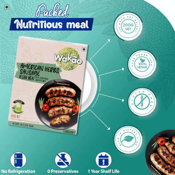 Wakao - American Herb Sausages 200g