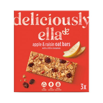 Deliciously Ella - Apple Raisin And Cinnamon Oat Bars Multipack