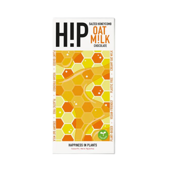 HIP Chocolate - Salted Honeycomb 70g - Everyday Vegan Grocer