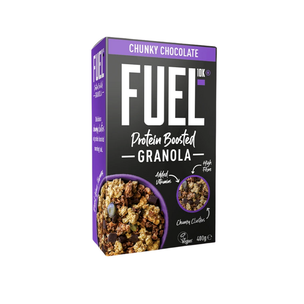 Fuel10k - Protein Boosted Granola - Chunky Chocolate 400g - Everyday Vegan Grocer