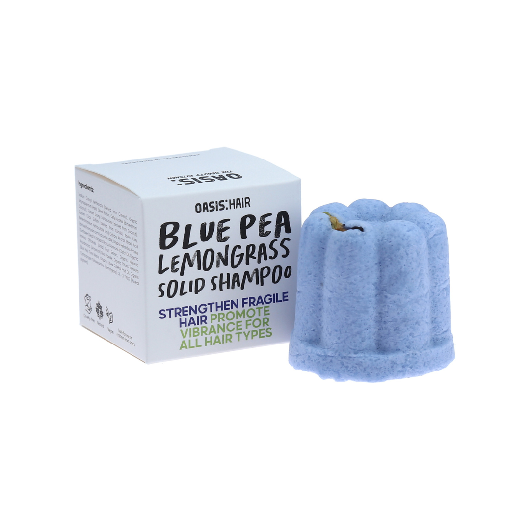 OASIS Beauty Kitchen - Blue Pea Lemongrass Solid Shampoo - Mega - Everyday Vegan Grocer