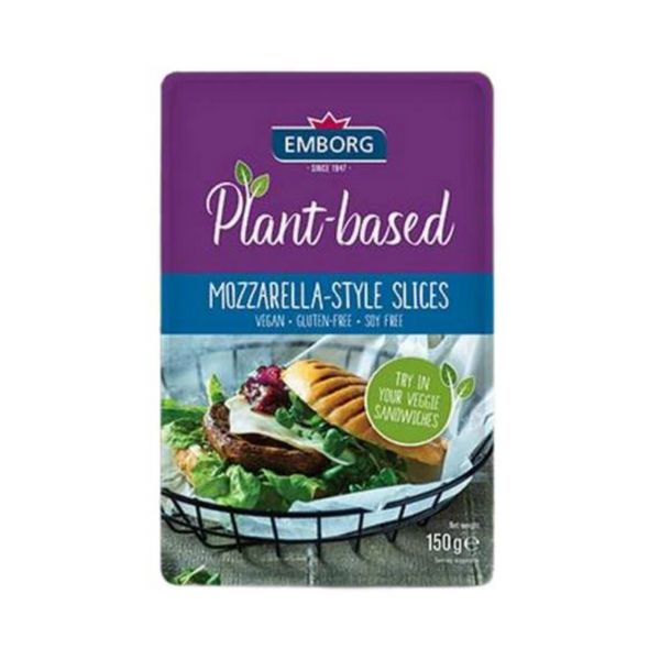 Emborg - Mozzarella Style Dairy Free Slices 150g - Everyday Vegan Grocer