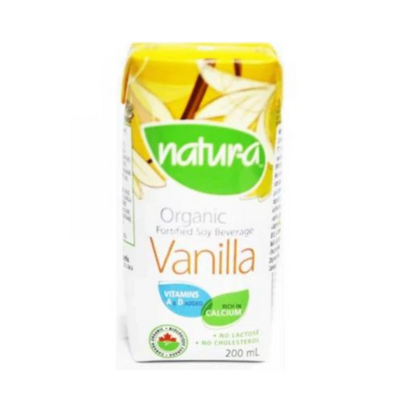 Natur-a Enriched Soy Beverage - Vanilla (Organic), Mini 200mL - Everyday Vegan Grocer
